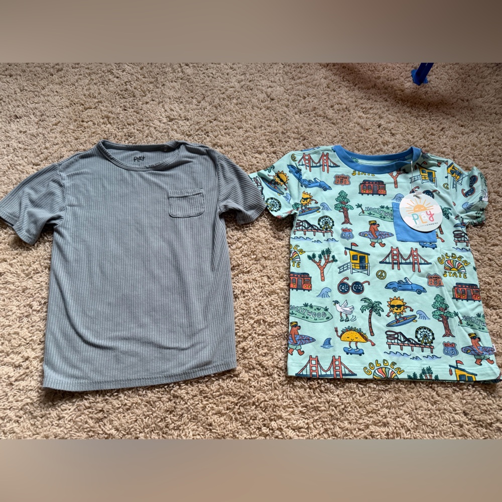 Little Sleepies play shirts size 5